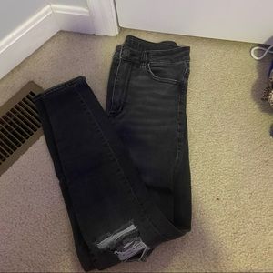 black next level stretch american eagle skinny jeans